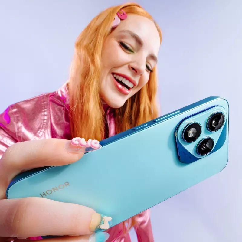 Honor 400 Lite 5G 12GB/256GB Verde - detalhe do desenho