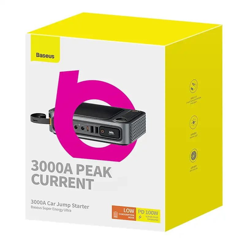 Baseus Super Energy Ultra 3000A - Arrancador de baterías 12V y Powerbank imagen de la caja