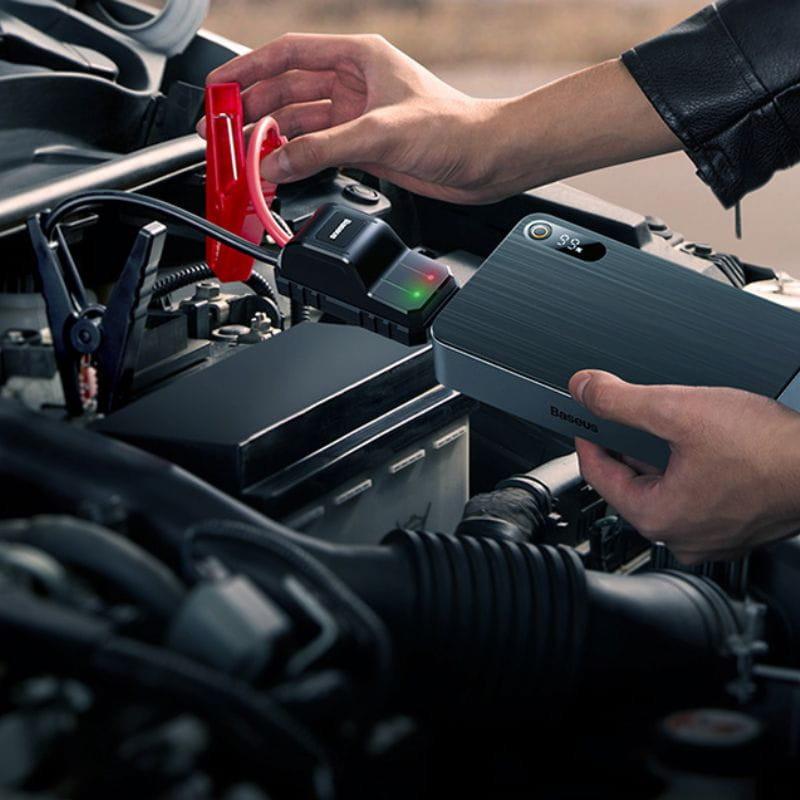 Baseus Super Energy Pro+ 1200A - Démarreur de batterie 12V et Power Bank image démarrage de la batterie