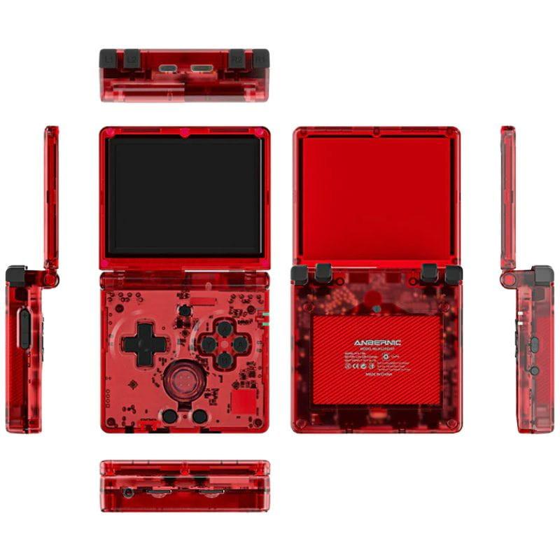 Anbernic RG35XXSP 64 GB Vermelho imagem de todos os lados