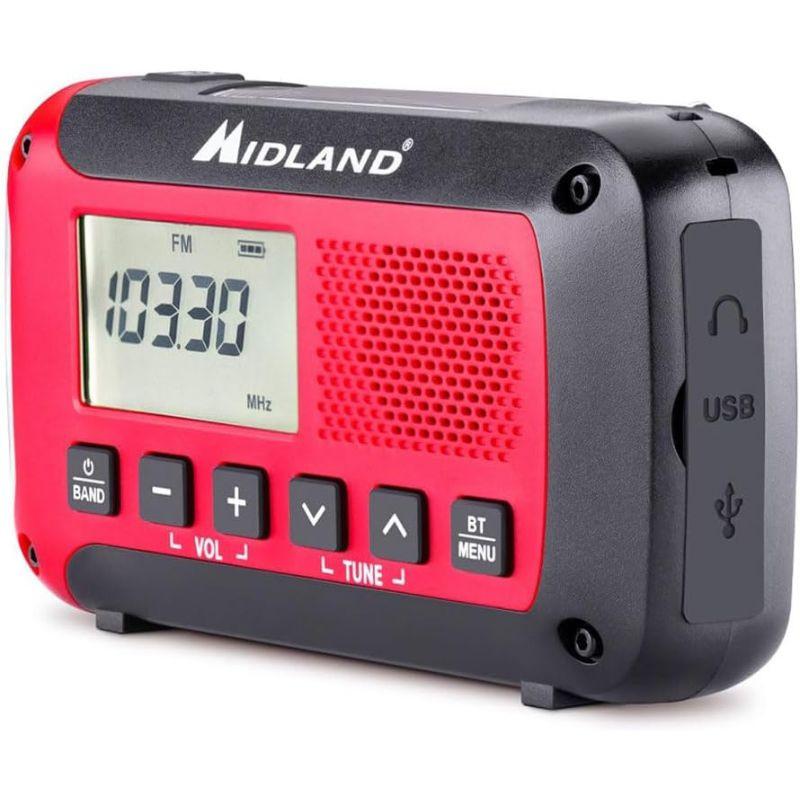 Midland ER250-NT - Radio de emergencia con Bluetooth, vista lateral