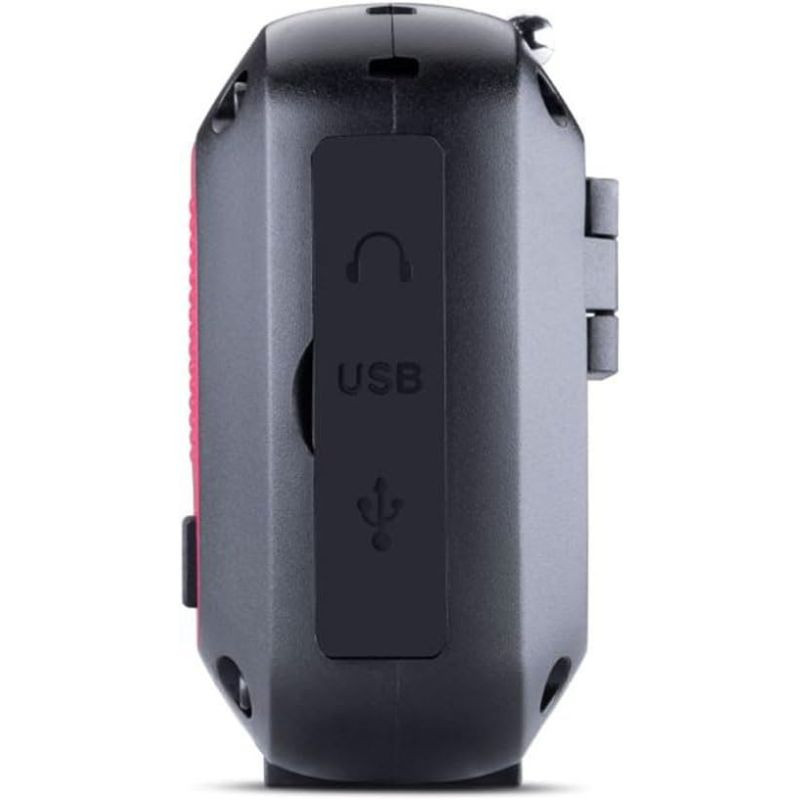 Midland ER250-NT - Radio de emergencia con Bluetooth vista de los puertos de conexión