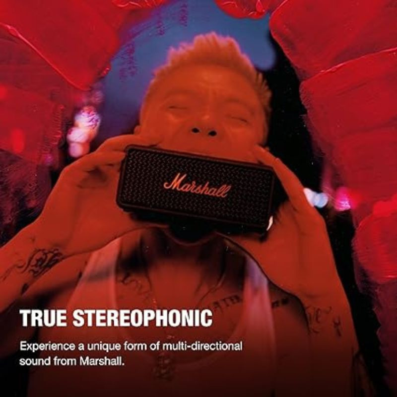 Marshall Emberton III Black and Brass som estéreo