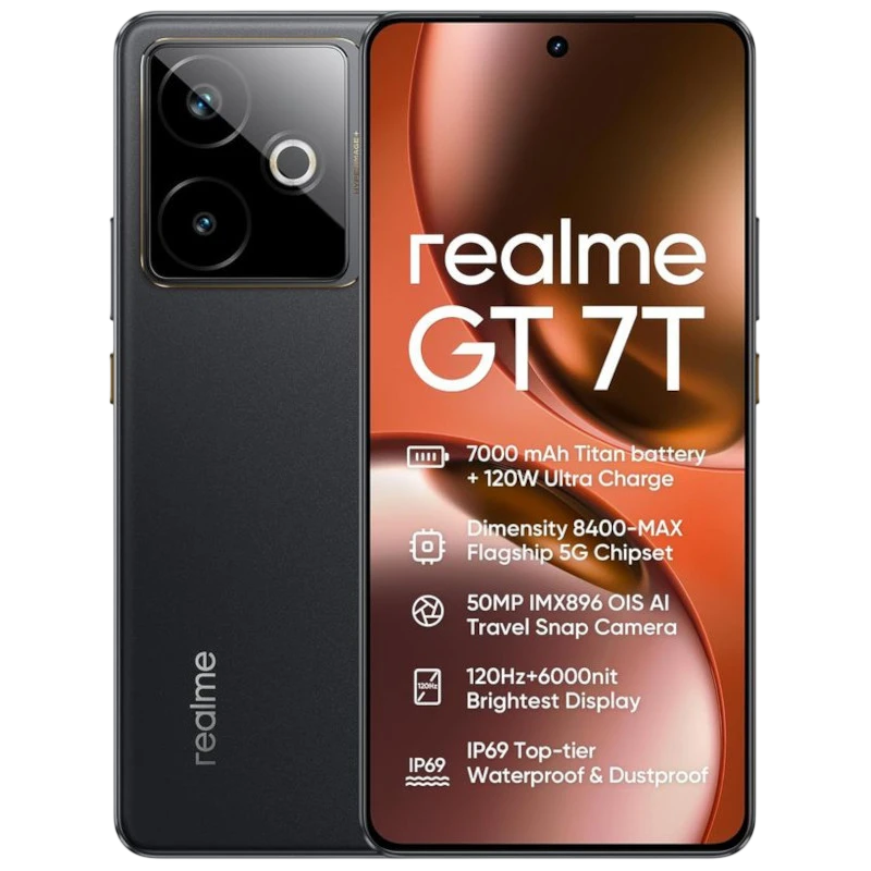 Realme GT 7T 5G 12GB/256GB Preto