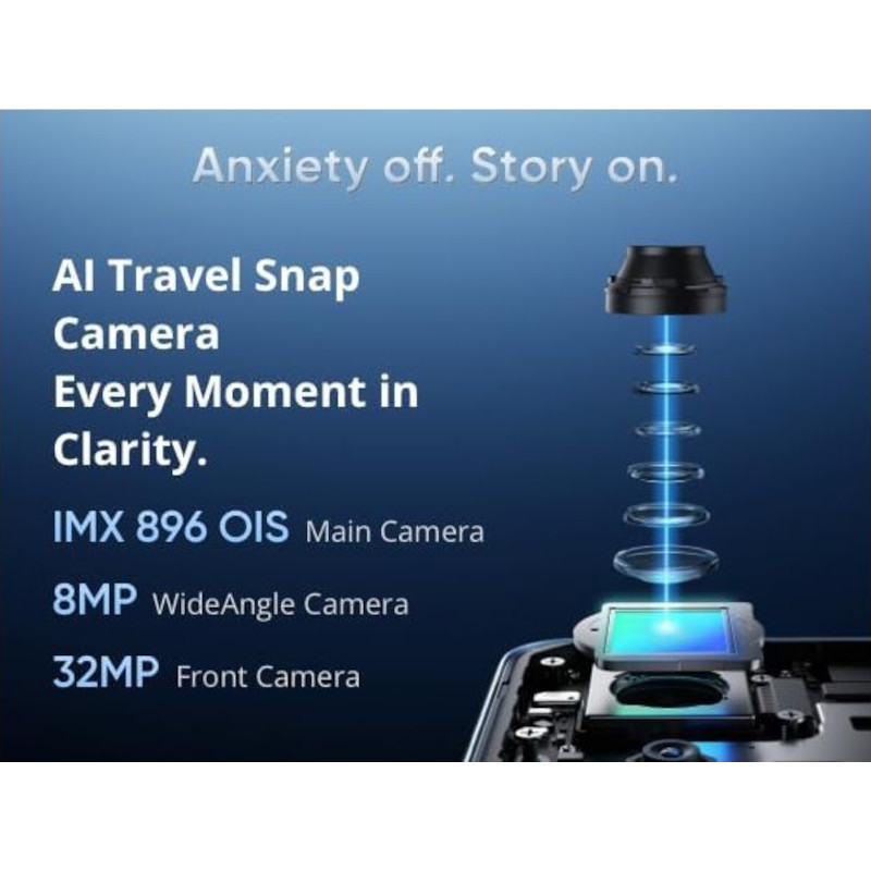 Câmera do Realme GT 7T Preto