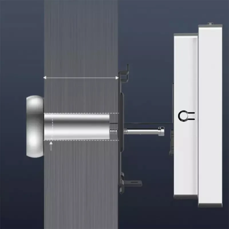 EZVIZ HP2 Olho mágico inteligente Wi‑Fi com ecrã de 4,3 pol; visor interno fino e módulo de lente metálica ajustável para portas de várias espessuras