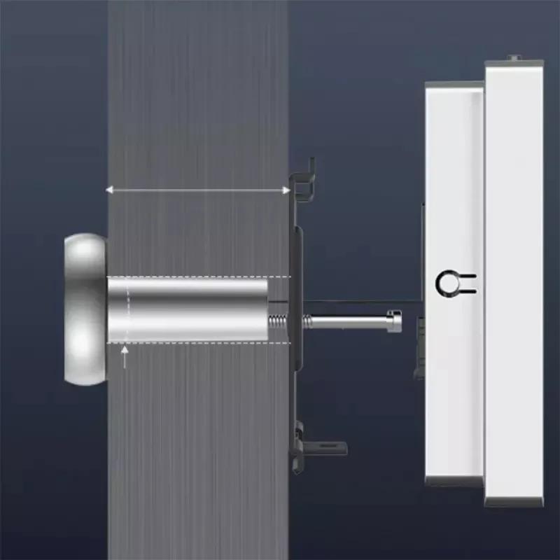 EZVIZ HP2 Olho mágico inteligente Wi‑Fi com ecrã de 4,3 pol; visor interno fino e módulo de lente metálica ajustável para portas de várias espessuras