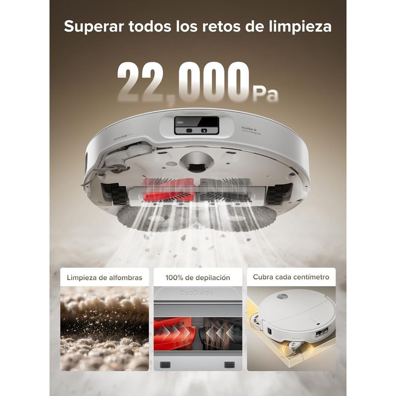Potencia de Roborock Qrevo Curv X Blanca