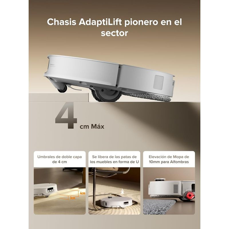 Chasis de Roborock Qrevo Curv X Blanca