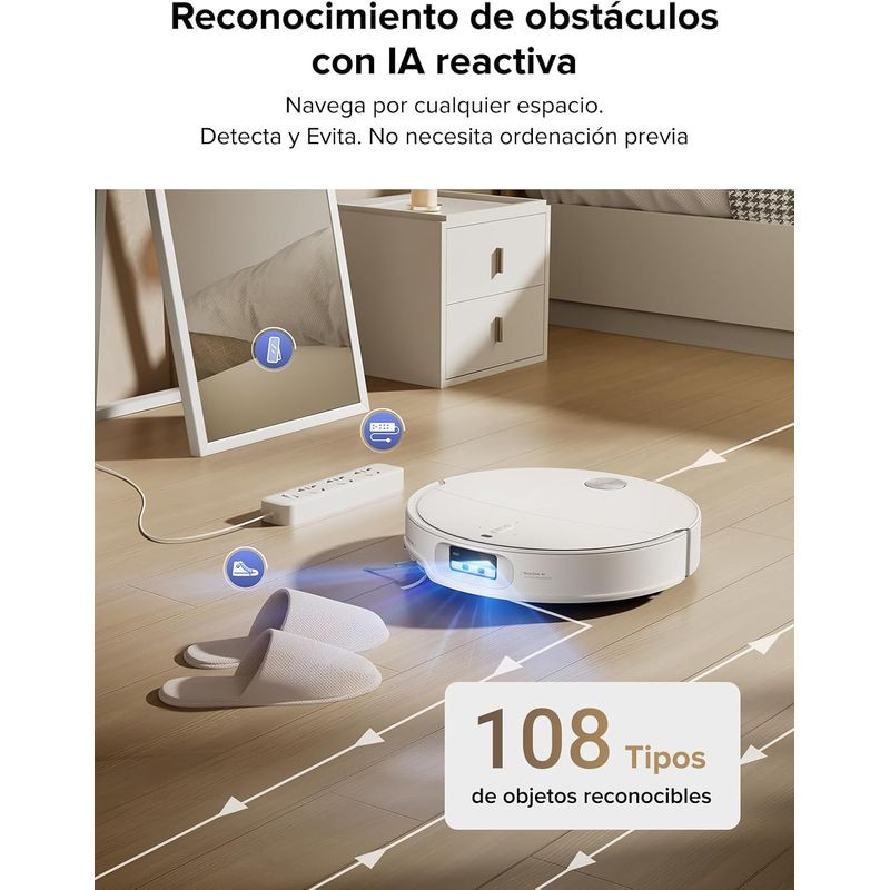 IA de Roborock Qrevo Curv X Blanca