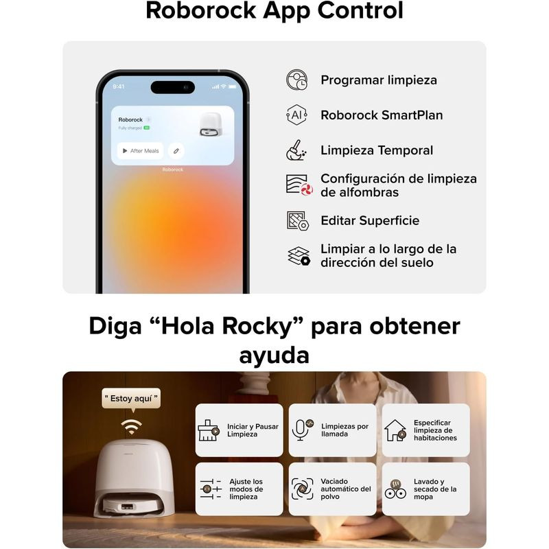 APP de Roborock Qrevo Curv X Blanca