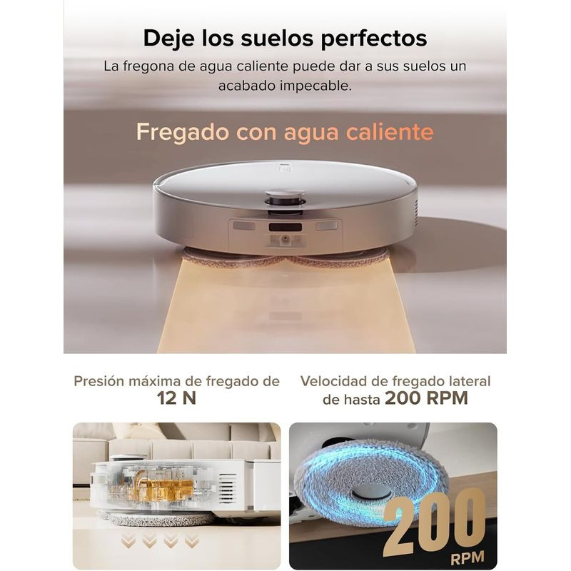 Fregado de Roborock Qrevo Curv X Blanca
