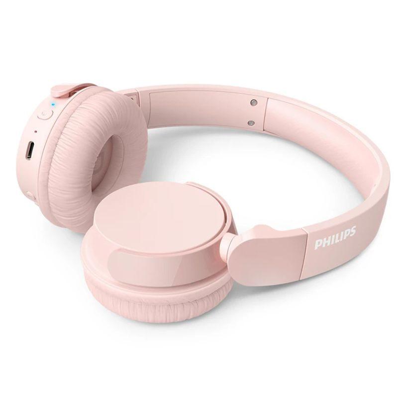 Philips 4000 Series TAH4209PK/00 Rosa - Auriculares inalámbricos, vista a 45º