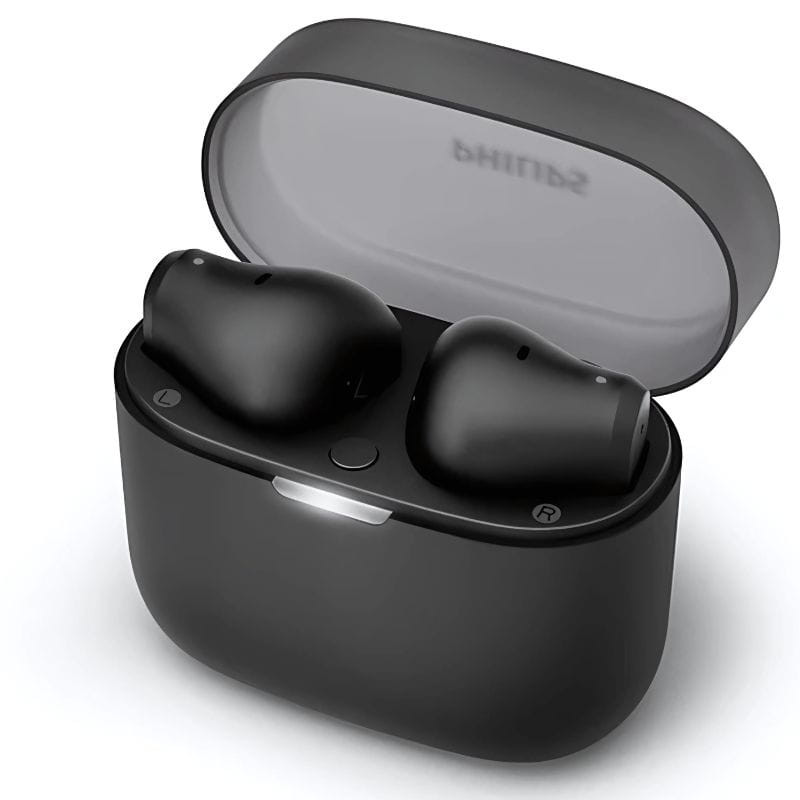 Philips TAT2139BK/00 Noir - Écouteurs sans fil, image à l'intérieur du boîtier de recharge