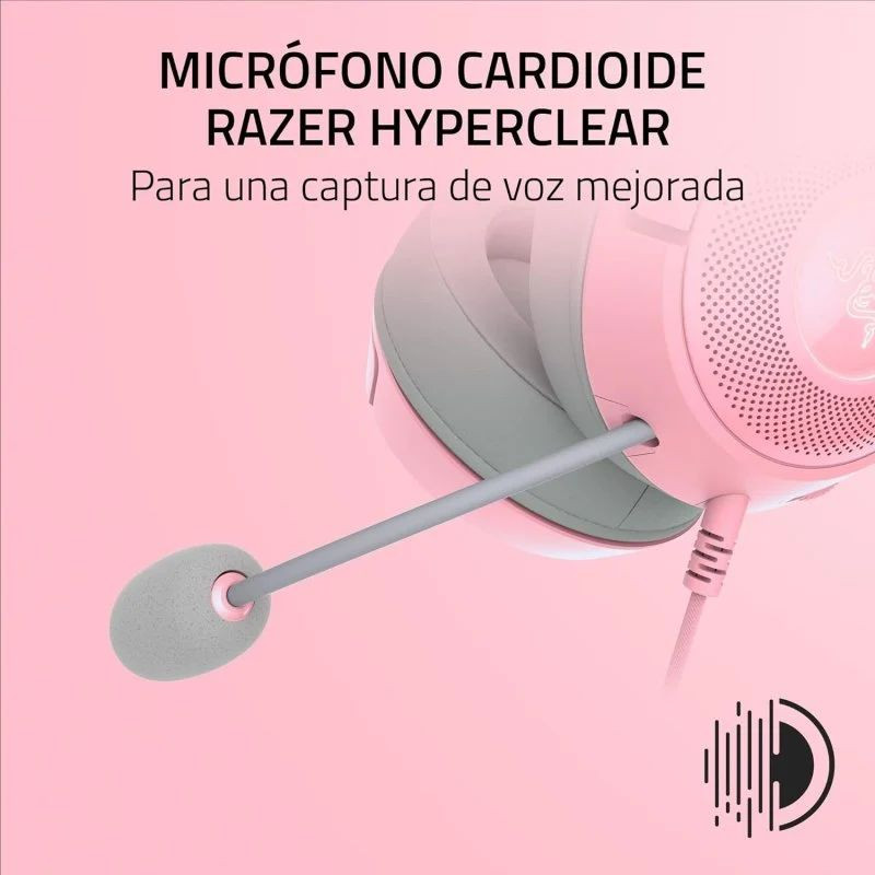 Micrófono de Razer Kraken Kitty v2 Rosa