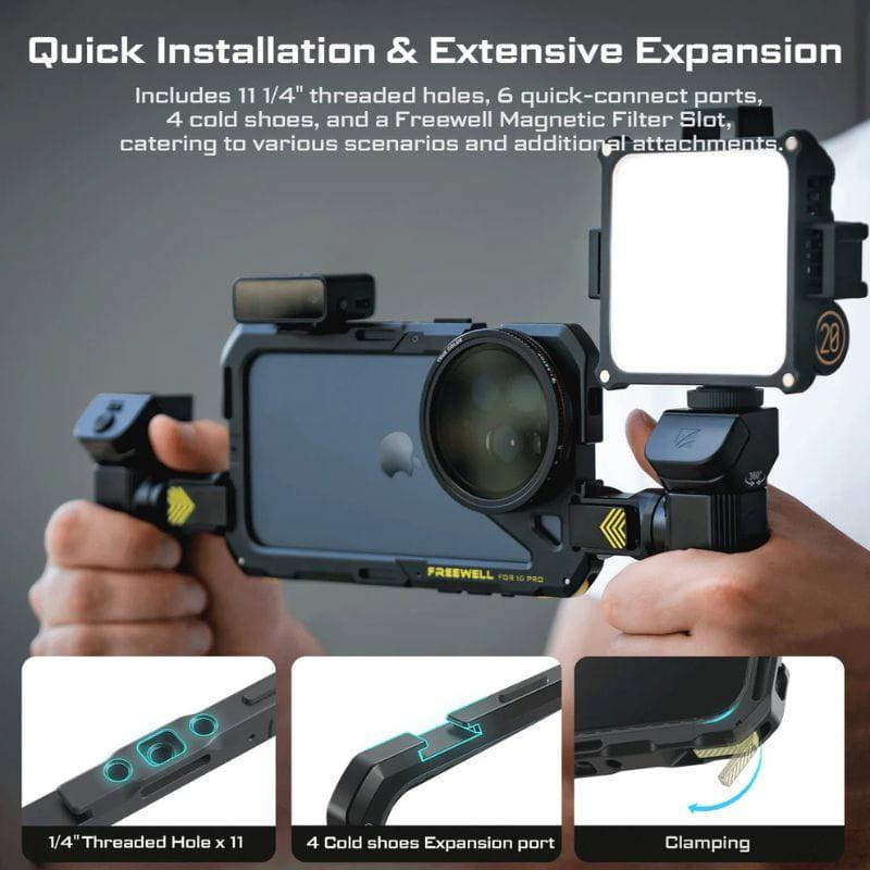 Freewell Genius Rig para iPhone 16 Pro - Kit de Vlogging, características