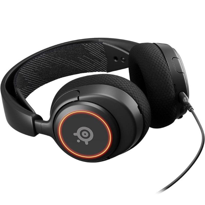 Steelseries Arctis Nova 3 Noir – Casque filaire, image en position couchée