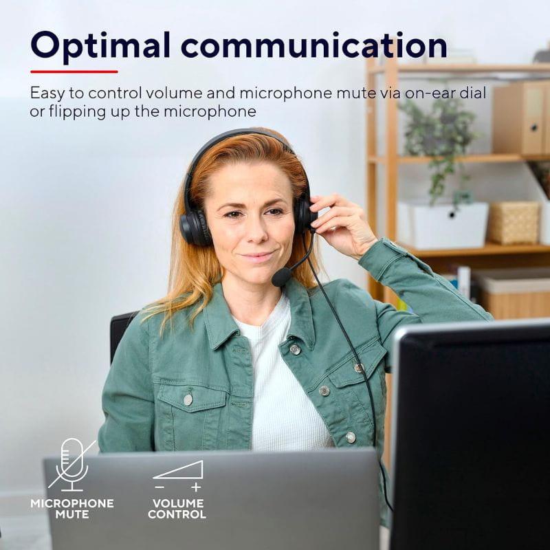 Trust Ayda - Auscultadores com fio para PC, imagem no escritório