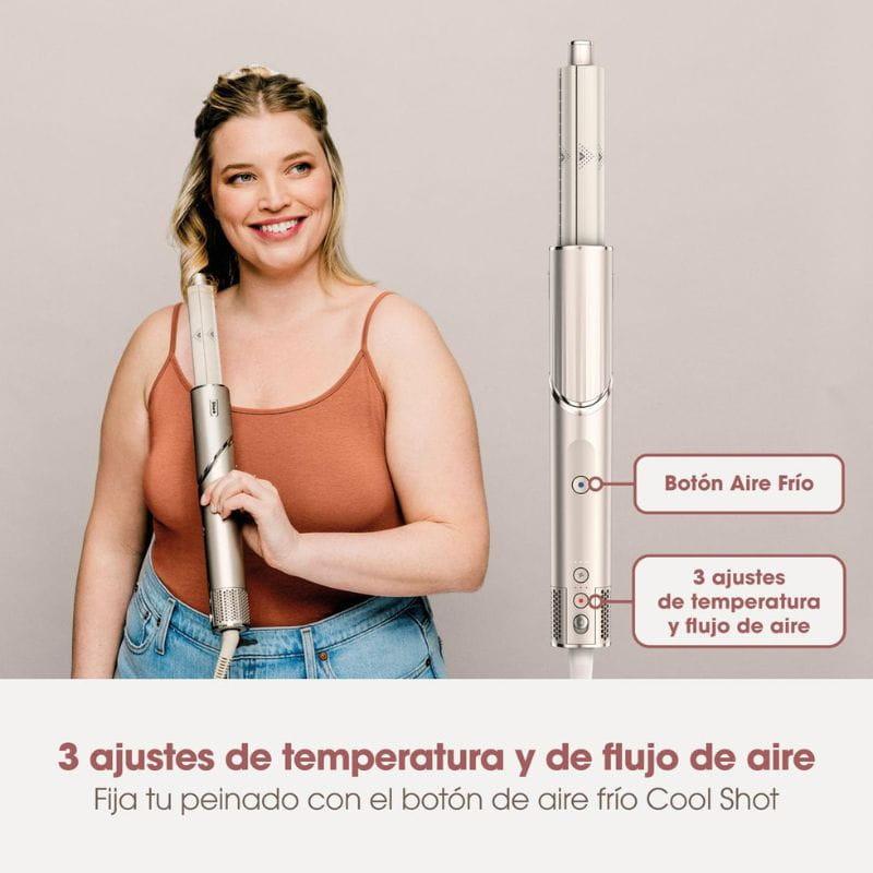 Shark FlexStyle Escova modeladora de cabelo com 3 cabeças Dourada 3 ajustes de temperatura e fluxo de ar