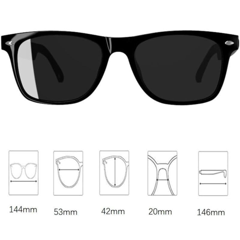 E13 Gafas Bluetooth de Traducción Inteligente con IA , dimensiones