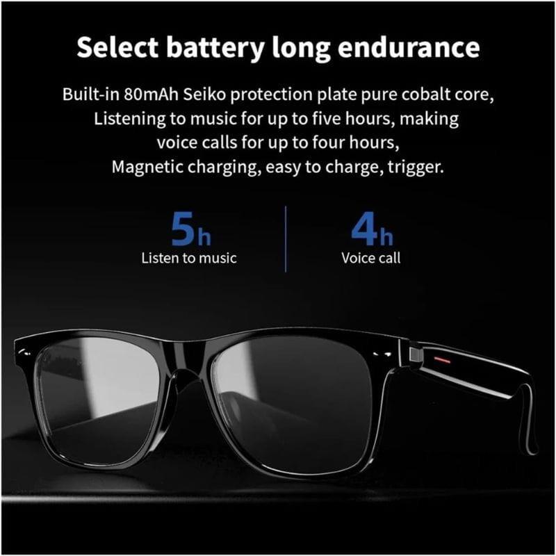 E13 AI half frame Gafas inteligentes, características de su batería