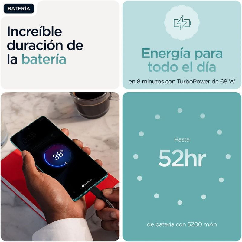 Motorola Edge 60 Fusion 5G 12GB/256GB Azul con batería de larga autonomía