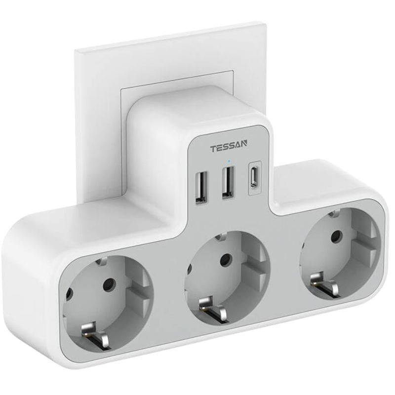 TESSAN TS-323-DE-C - Regleta de enchufes