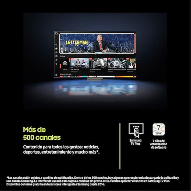 Canales de Samsung TQ50Q7FAAU