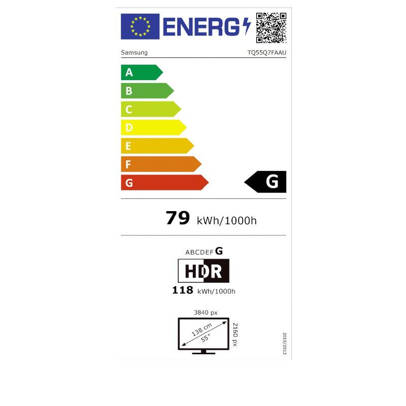 Energía de Samsung TQ50Q7FAAU