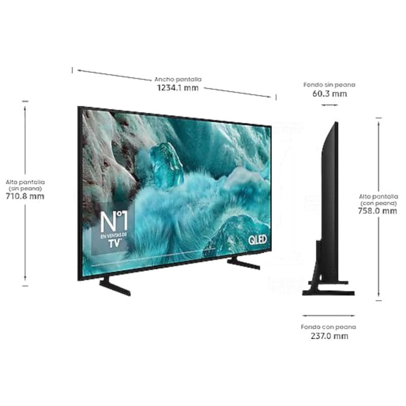 Dimensions de Samsung TQ55Q7FAAU