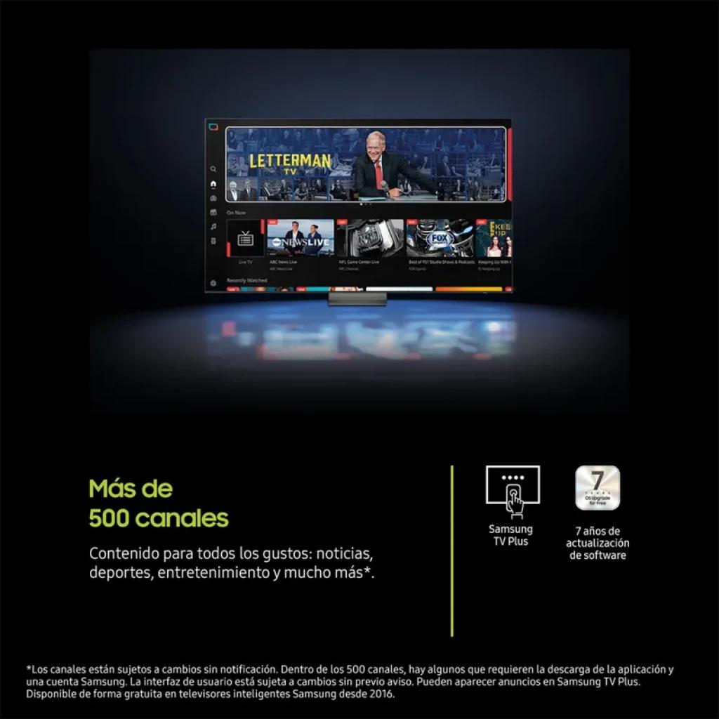 Samsung TQ65Q7F5AU 65 pulgadas QLED 4K con Samsung TV Plus: más de 500 canales, interfaz de apps, deportes y noticias, soporte a 7 años de software