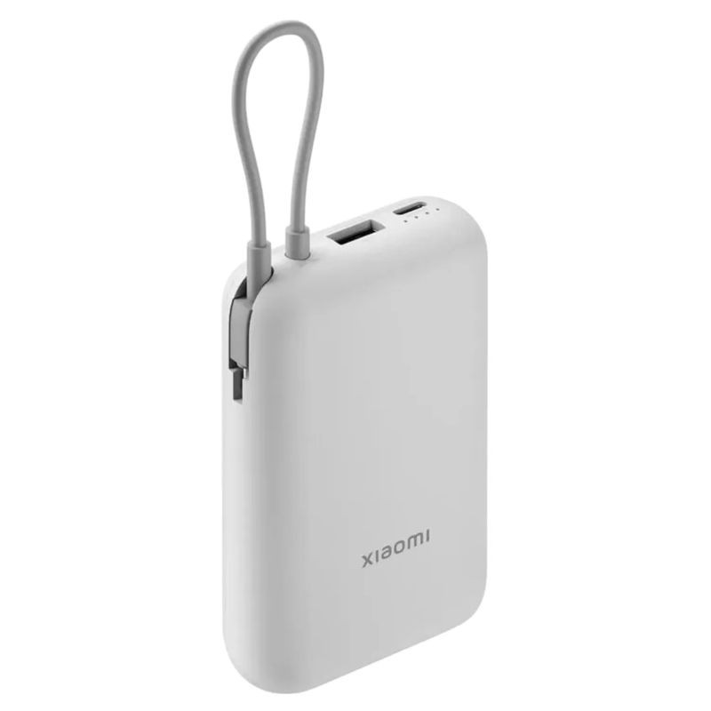 Adaptable Xiaomi Power Bank 20000mAh Câble intégré Gris