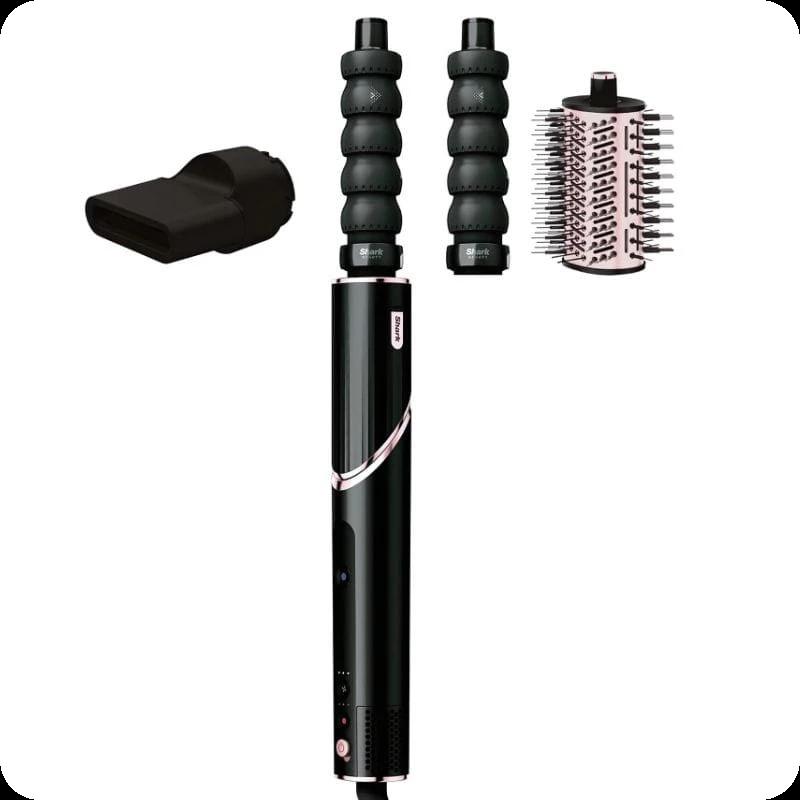 Shark FlexStyle 3 en 1 Negro/Rosa - Secador de pelo y moldeador