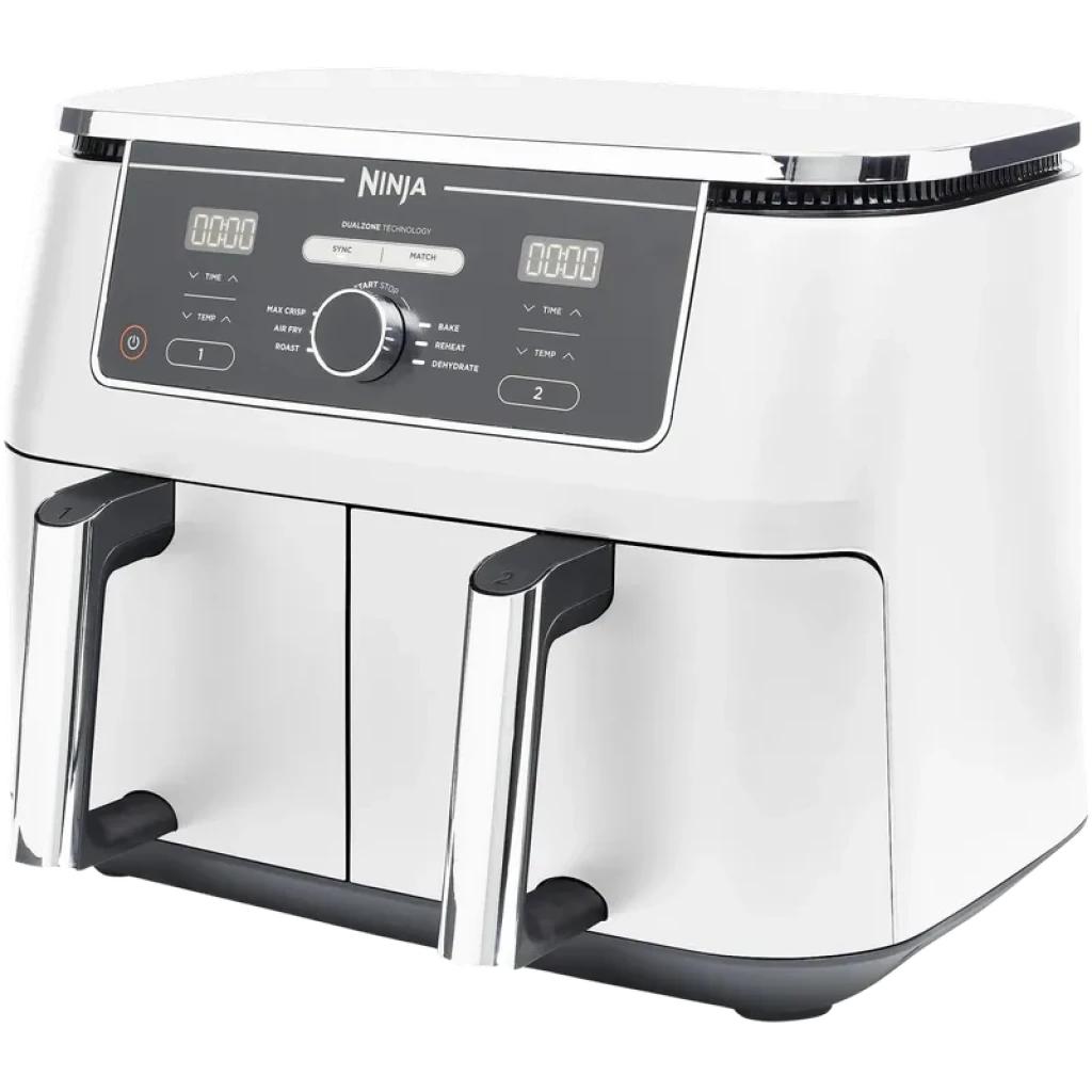 Ninja AF400EU 2470 W 9,5 L Blanc - Friteuse à air double panier