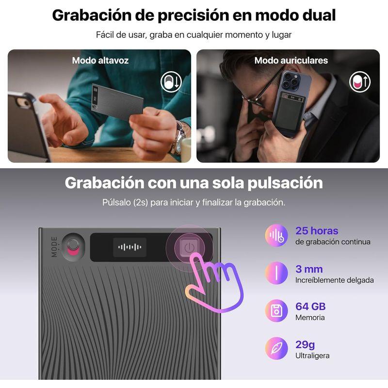 Modo dual de Mobvoi TicNote AI