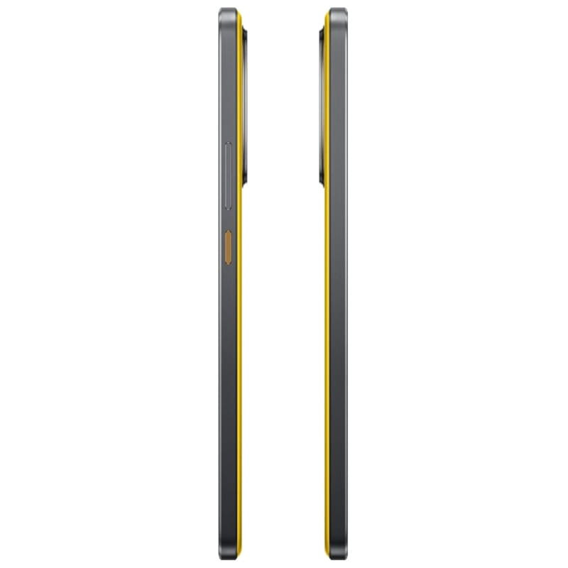 Lado do Realme GT 7T Amarelo
