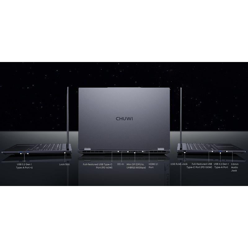 Interfaz de Chuwi GameBook