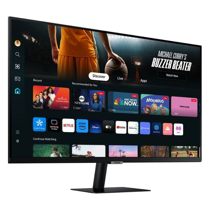 Samsung M70D 32 4K Ultra HD LED, imagen lateral