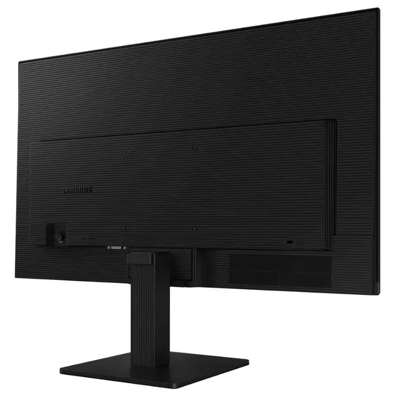 Monitor Samsung S30GD 24 pulgadas, panel IPS Full HD, 100 Hz, color negro, trasera texturizada, puertos laterales ocultos y base rectangular ajustable