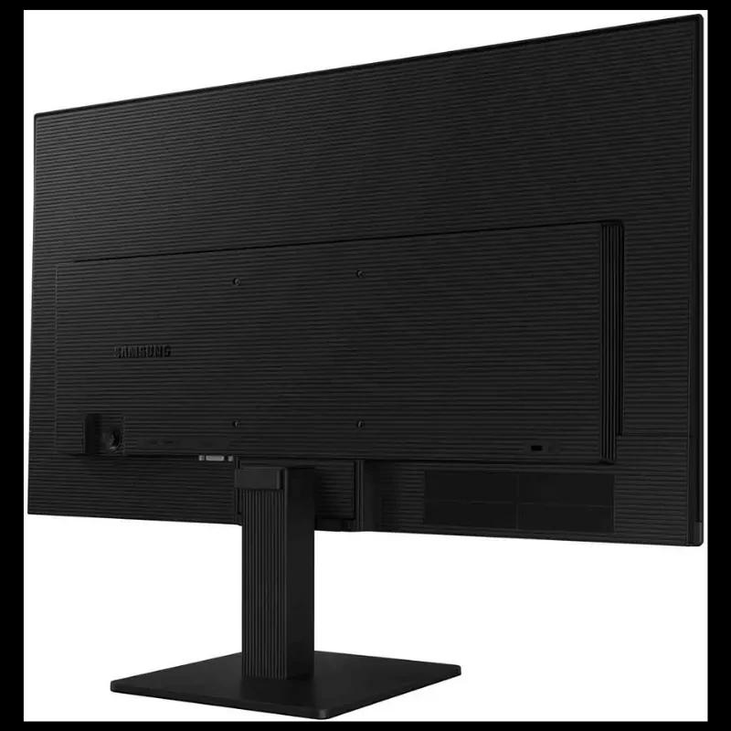 Monitor Samsung S30GD 24 pulgadas, panel IPS Full HD, 100 Hz, color negro, trasera texturizada, puertos laterales ocultos y base rectangular ajustable