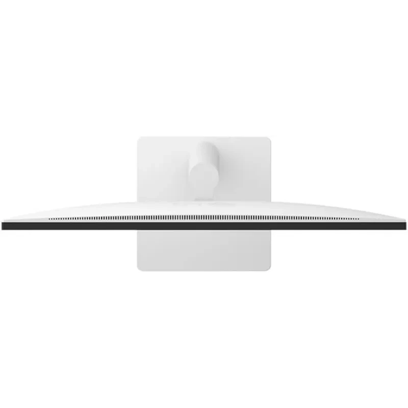 Panel trasero del monitor blanco con 2 HDMI 2.0, 1 DisplayPort 1.4, puerto auriculares y entradas DC IN y DC IN 19 V, diseño limpio y minimalista