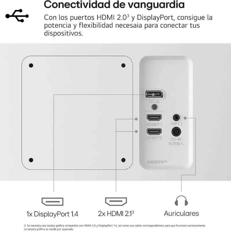 LG 27US500-W monitor 27 pulgadas 4K UHD, panel IPS blanco con biseles finos. Soporta HDR10 y gama DCI-P3 90 por ciento para colores vivos y contraste