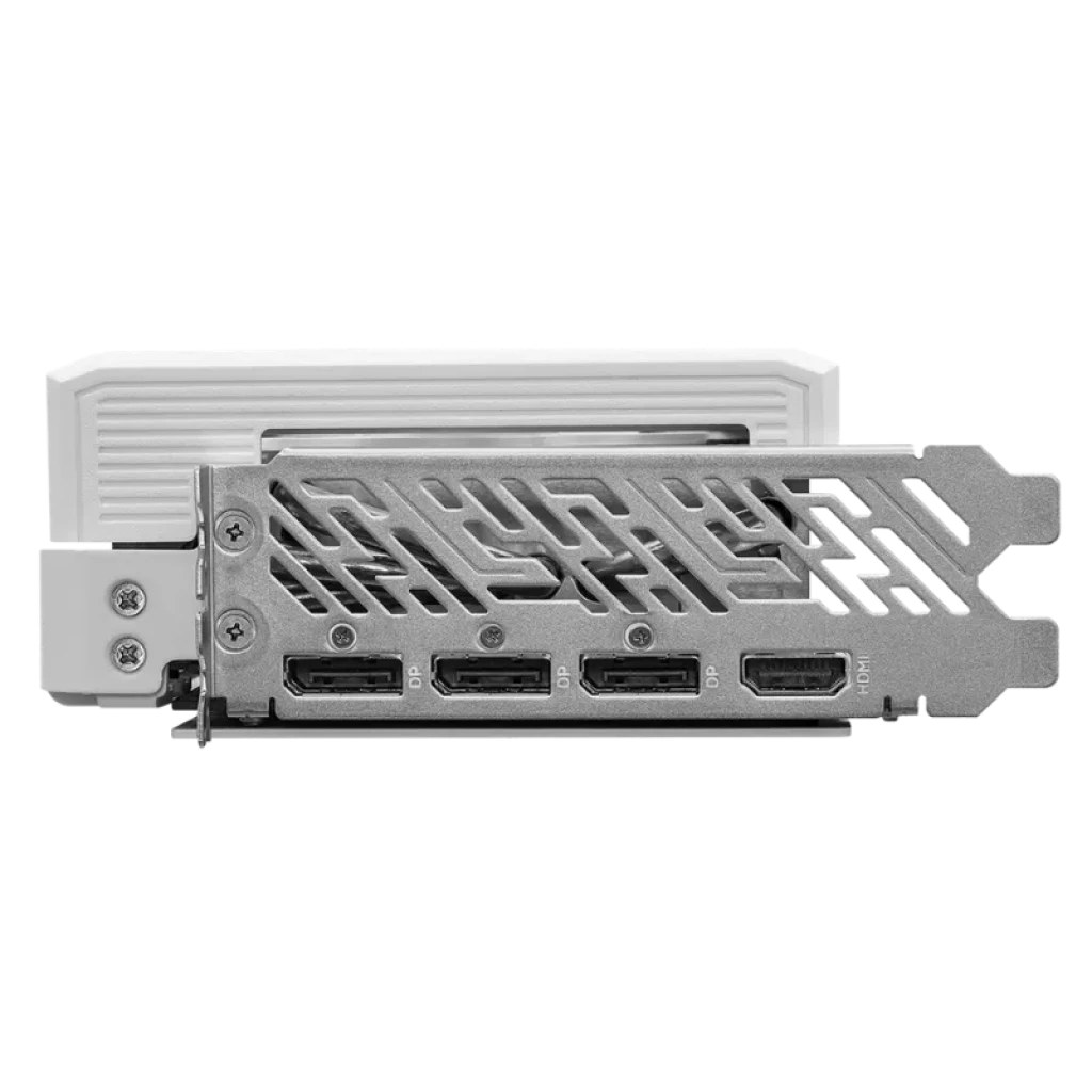 Asrock Steel Legend AMD Radeon RX 9070 XT con backplate blanco y bracket metálico, 3 DisplayPort y 1 HDMI