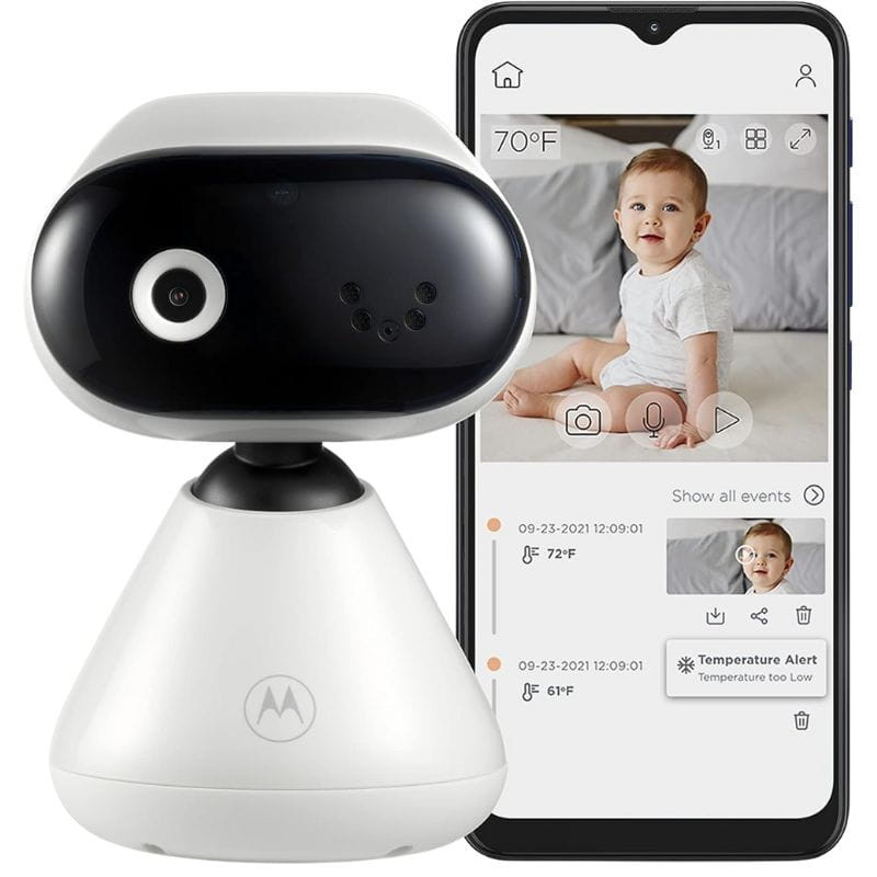 Motorola PIP1000 WiFi HD Moniteur pour bébé HD avec caméra, image avec application