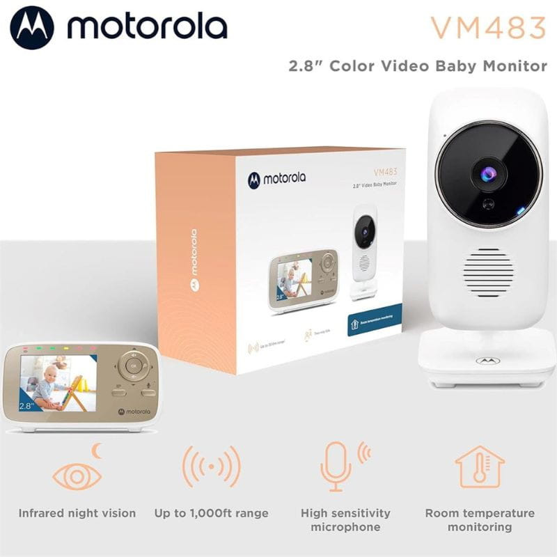 Motorola VM483 Babyphone, image avec la boîte