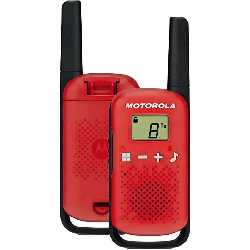 Motorola TALKABOUT T42 two-way radios 16 canales Rojo, imagen frontal