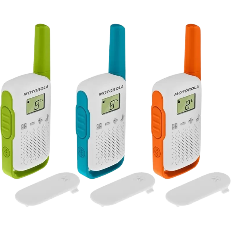 Motorola T42 two-way Juego de 3 Walkie Talkie PMR446 16 Canales Alcance 4 Km