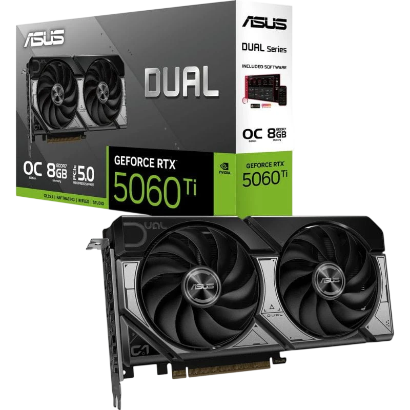 ASUS Dual -RTX5060TI-O8G NVIDIA GeForce RTX 5060 Ti 8 GB GDDR7