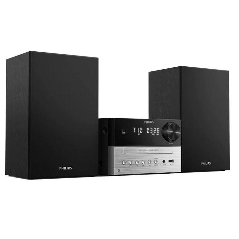 Philips TAM3205M2/12 20W RMS Bluetooth Preto, visão a 45º