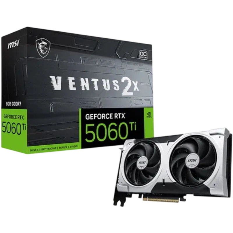 MSI GeForce RTX 5060 TI 8G VENTUS 2X OC PLUS NVIDIA 8 Go GDDR7